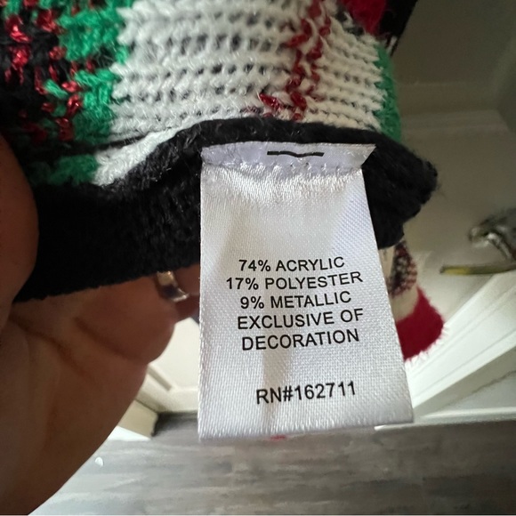 Holiday Christmas signature vest sweater with pattern long tunic soft medium - Picture 10 of 13